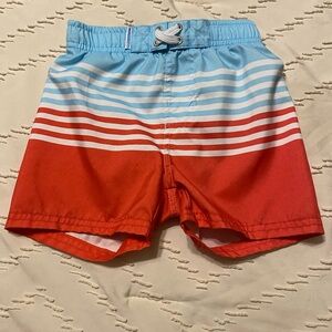 Rugged Butts Striped Toddler size 3T Swim Trunks EUC